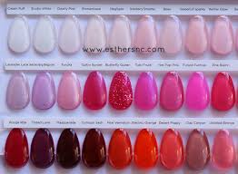 cnd shellac color chart esthers nail corner