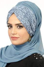 Aise Tesettur Indigo Hazir Sal 1 Indigo Sal Moda