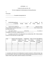 In past traditionally many housing society / resident welfare association / apartment welfare association were using excel for managing housing society data and accounting. Fillable Online Bye Law Appendix And Forms Co Operative Housing Society Bye Laws Fax Email Print Pdffiller
