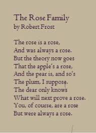 The Rose Family Robert Frost Poems Family Poems Robert Frost