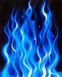 The Blue Flame 1 Blue Flame Tattoo Air Brush Painting Flame Art