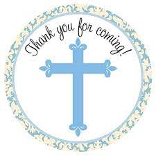 Holy spirit as a dove descending on them. Amazon Com Blue Cross Stickers Boy Christening Baptism Holy Communion Party Favor Labels Set Of 30 Handmade