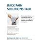 Back Pain Solutions Talk event image