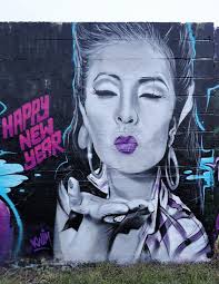 Kwim Twe Street Artist Kiss Happy New Year