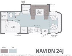 Winnebago Itasca Navion Floorplans And Specifications Details Of The Winnebago Itasca Navion Floor Plans Winnebago Itasca
