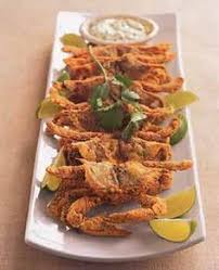 Cornmealcrusted Softshelled Crabs With Cilantrolime Tartar Sauce Soft Shell Crab Recipe Crab Recipes Shellfish Recipes