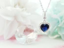 Original heart of the ocean necklace overview. Necklace The Heart Of The Ocean Rose Dewitt Bukater Kate Winslet In Titanic Spotern