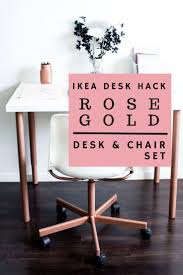 Black And Gold Office Chair Uk Diy Rose Gold Desk Chair Set Ikea Hack Rose Gold Furniture Rose Gold Room Decor Gold Desk Chair