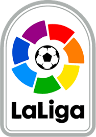 The la liga logo with the fc barcelona and real madrid club crests on the first team home shirts on july 22, 2020 in manchester, united kingdom. La Liga Logo Vectors Free Download