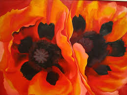 Georgia O Keeffe Oriental Poppies 1928 Oil On Canvas 30 X 40 Frederick R Weisman Art Museum Georgia Okeefe Georgia O Keeffe Paintings Flower Painting