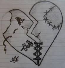 Shattered Heart Stiching By Infamous Spartan On Deviantart Disegni A Matita Facili Disegni Semplici Taccuini