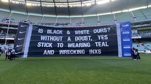 Magpies confirm brazill will miss aflw, netball seasons. Afl Collingwood Banner Takes Shot At Port Adelaide Over Prison Bar Guernsey Stoush