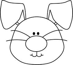 You can use one of the printable bunny faces in any of your graphic design work without any restrictions. Bunny Face Clip Art Black And White Yahoo Search Results Easter Clipart Bunny Face Clip Art
