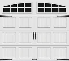Overhead door corporation™ was the inventor of the garage door and has been providing residential garage doors to homeowners for more than 95 years. Ideal Door Designer White Insulated Garage Door With Windows At Menards