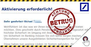 Mit „ausführen geben sie den auftrag frei. Deutsche Bank Kunden Aufgepasst Betrugerische Mails Unterwegs