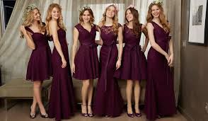 The Perfect Color For A Fall Or Vineyard Wedding Burgundy Stunning Wine C Black Bridesmaid Dresses Bridesmaid Dresses Long Lace Mismatched Bridesmaid Dresses
