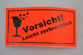 Bestellen sie bei uns ihre vorlage als aufkleber in gewünschter größe. Hinweisetiketten In Der Logistik Etimark Onlineshop Etiketten Drucker Und Zubehor