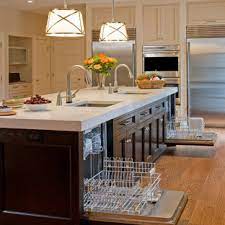 Decide whether the dishwasher should be on the left or the right of the sink. Sink And Dishwasher In Island Ideas Photos Houzz