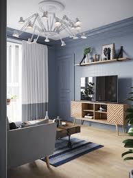 Esprit Scandinave A St Petersbourg Planete Deco A Homes World Deco Chambre A Coucher Decoration Salon Bleu Deco Maison