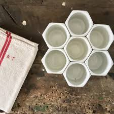 Pots A Yaourt Yalacta Brocanteandco Boutique En Ligne De Brocante Pots Yaourt Ceramiques Blanches
