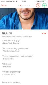 A new york times editorial staff at the. 96 Hilarious Tinder Profiles Ideas Tinder Profile Tinder Hilarious