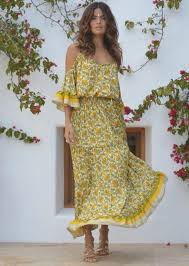 Boho Sarah K Long Dress In Yellow Ibiza Trendy Tienda Online Online Store In 2020 Dresses Boho Dress Boho Outfits