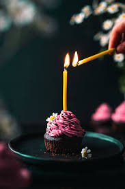 The Candle Helps The Cupcake To Look Taller It Creates Height But Also Brings A Cozy Warm Feeling In 2020 Birthday Cake Photography Candles Food Photographing Food