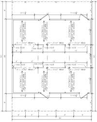 Framing plan should show direction, size, 37 Free Pole Barn Plans That Save You Money