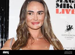 Charlotte Sumner attends 'Love Island' summer soiree at 'Magic Mike Live'  held at Hippodrome in London Stock Photo