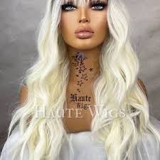 Creamy blonde wig