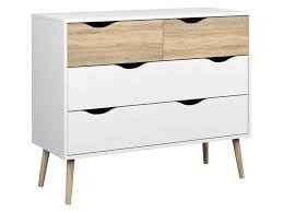 Dezentes design in eichenoptik & weiß. Kommode Oslo Anrichte Sideboard Weiss Eiche Struktur Ebay Kommode Sideboard Weiss Kommode Weiss