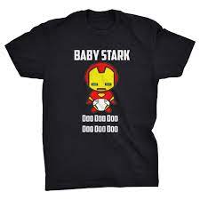 Baby Stark Doo Doo Doo Baby Shark Iron Man Parody T Shirt By Viperclothingco On Etsy Marvel Baby Clothes Great T Shirts Baby Superhero