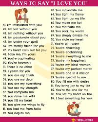 And that how you want love expressed is going to be different from how your partner does. if the love languages don't quite fit for you, or you can't isolate just one of the five that really does it for you, focus on connecting with your partner, says gottman institute marriage and family therapist stacy. Ways To Say I Love You 2 Myenglishteacher Eu Blog