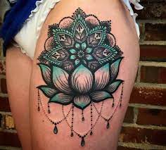 150 Lotus Flower Tattoo Designs With Meanings 2019 Small Simple Ideas Tattoo Ideas Part 3 Leg Tattoos Tattoos For Women Flowers Black Flowers Tattoo