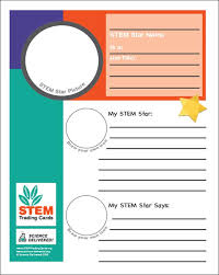 Hope you like!where to bu. Stem Trading Card Template Science Delivered
