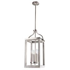 Eglo Westbury 4 Light Brushed Nickel With Painted Grey Driftwood Pendant 203297a The Home Depot In 2021 Brushed Nickel Light Fixtures Wood Light Fixture Brushed Nickel Pendant Lights