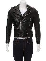 Saint Laurent L01 Leather Moto Jacket Clothing Snt53004 The Realreal Jackets Leather Moto Jacket Moto Jacket