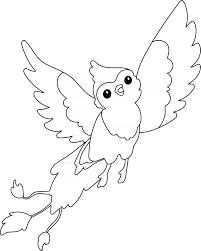 Gryphon coloring pages griffin hand drawing by keitana. Phoenix Kids Coloring Page Great For Beginner Coloring Book 2515873 Vector Art At Vecteezy