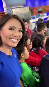 The 3rd graders 🍎 at John Yehall Chin Elementary are practicing the  newscast with me! 😊 , They are SO much fun 💕 , Happy Saturday 😎 friends! 