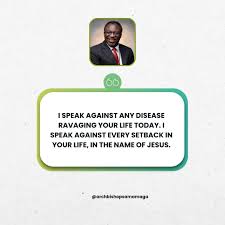 I speak against any disease...