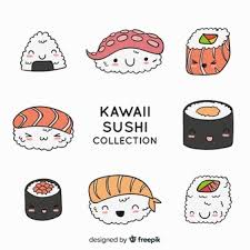 Sonic weiß, wie man schnell rennt und hoch springt, und er kann auch gegner angreifen und sich zu einem ball zusammenrollen. Kawaii Sushi Images Free Vectors Stock Photos Psd