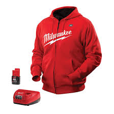 Milwaukee M12 Cordless Red Heated Hoodie Kit Gme Supply
