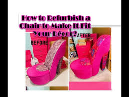 One thing it is not is a resting place to put shoes on. Diy Heel Chair How To Upholstery Chair An Office Chair Shoe Chair Youtube