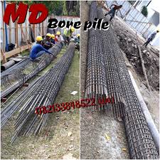Bore pile menggunakan mesin mini crane. Pondasi Bore Pile Untuk Bangunan Bertingkat