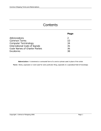 Se refiere a la ley federal de conocimientos de embarque de los eeuu (united states federal bill of lading act, 1916 49 u.s.c. Common Shipping Terms And Abbreviations