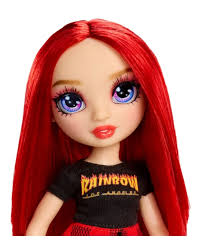 Rainbow High Classic Budget Ruby Anderson Contents : 1x doll, 1x top, 1x  skirt and 1x pair of shoes NOTE : The screening is the same as the Rainbow  World slime Ruby