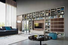 Soggiorni In Stile Moderno Torino Sumisura Fabbrica Arredamenti Parete Tv Moderna Tv A Muro Parete Con Scaffali