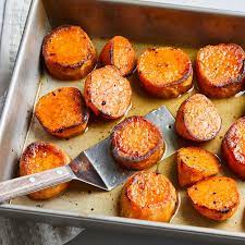 6 Melting Potato Recipes That Are The Ultimate Combination Of Creamy And Crispy Sweet Potato Slices Melting Potatoes Recipe Recipes