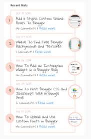 Cara Membuat Widget Artikel Terbaru Yang Cantik Untuk Blog Pribadi Anda Blog Tips Kecantikan