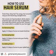 Apply from the ends of the hair. Shopoholic Repost Girlshairstylesworld How To Use Hair Serum For More Follow Girlshairstylesworld Haircare Hair Serum Facebook